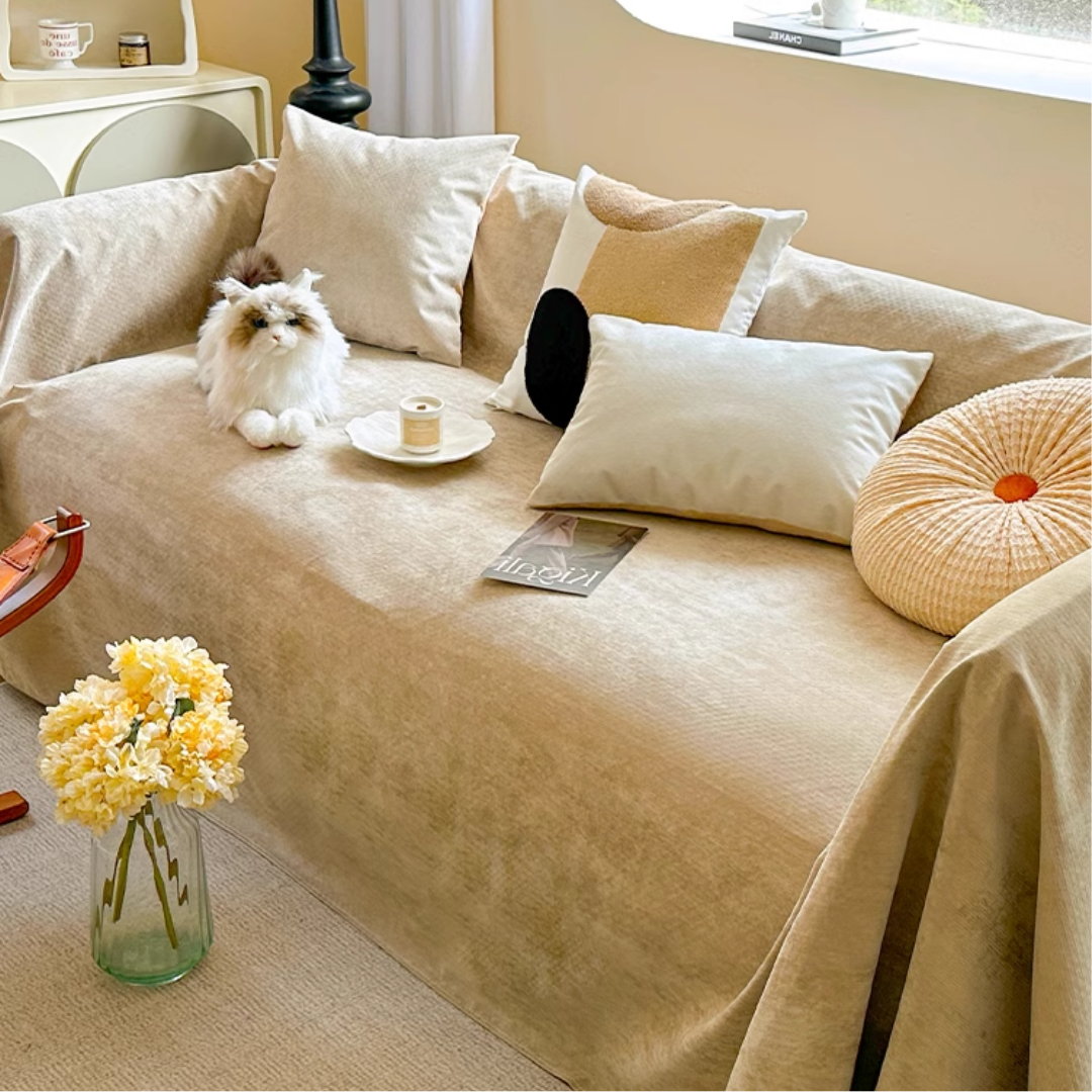 ピュアスムースソファカバー〔防水対応 / 滑り止め付き〕