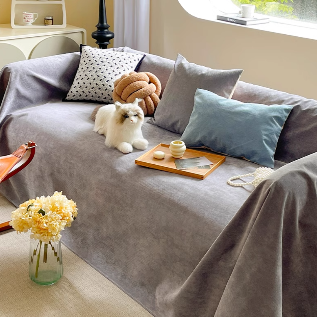 ピュアスムースソファカバー〔防水対応 / 滑り止め付き〕