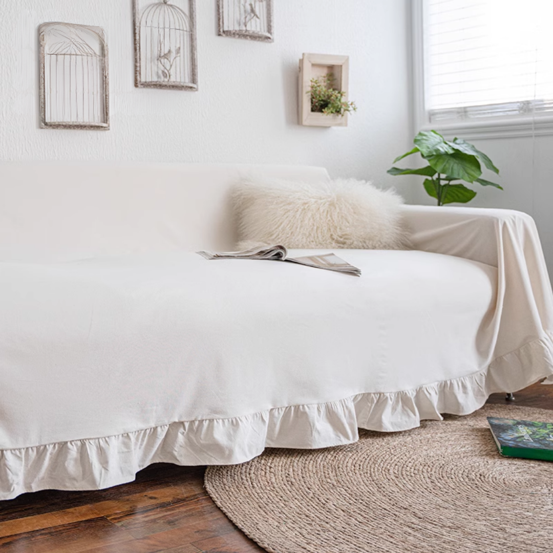 フレンチフリルソファカバー