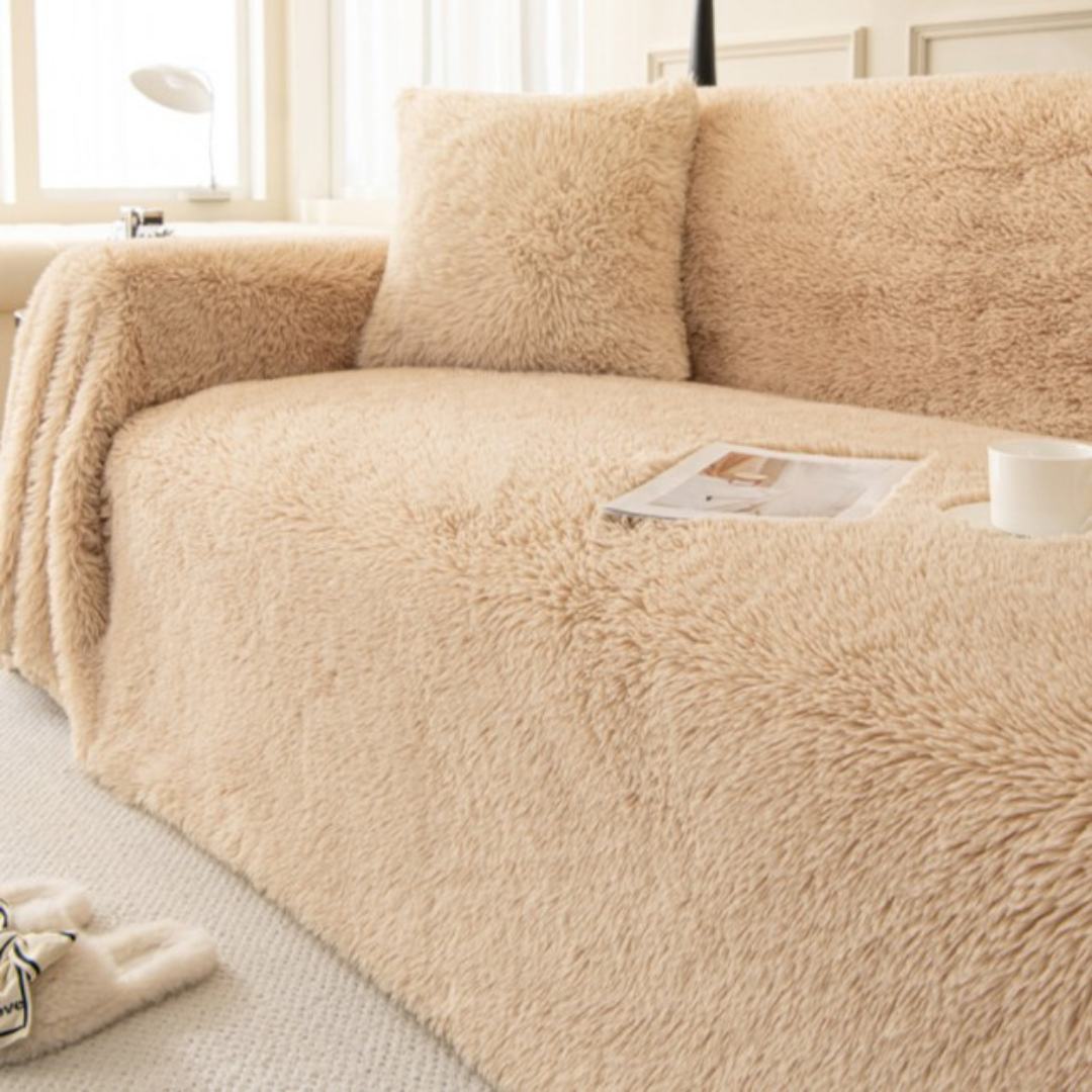 韓国風クラウドリラックスソファカバー〔滑り止め付き〕