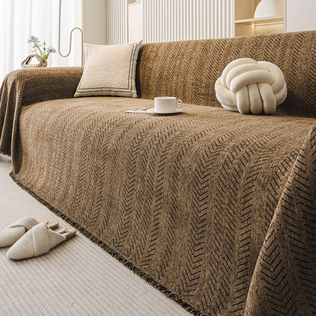 ミニマルヘリンボーンソファカバー