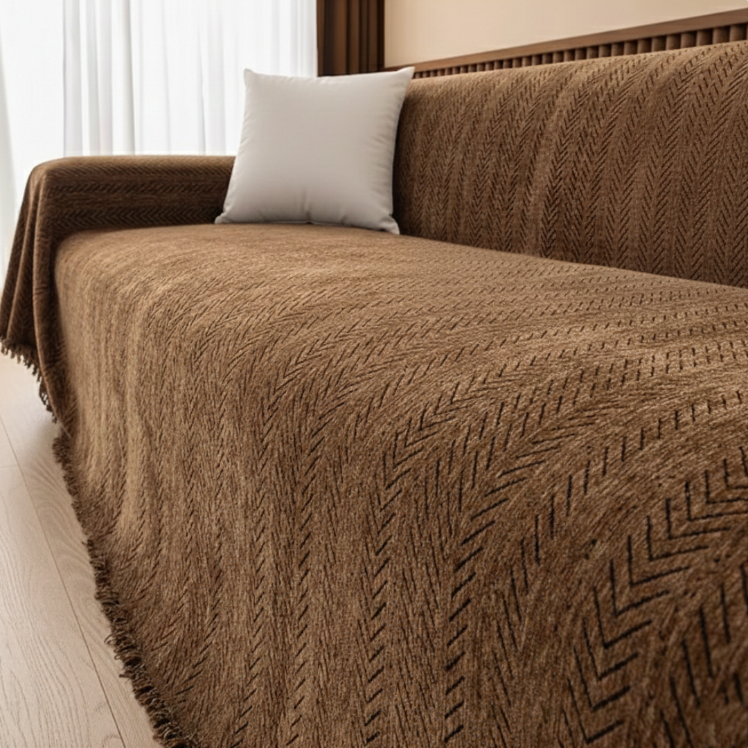 ミニマルヘリンボーンソファカバー