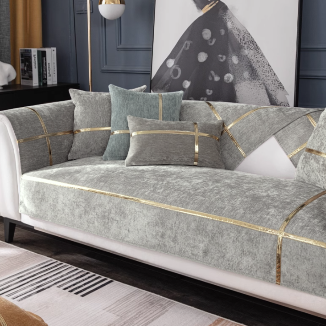 ゴールドラインエレガントソファカバー〔滑り止め付き〕