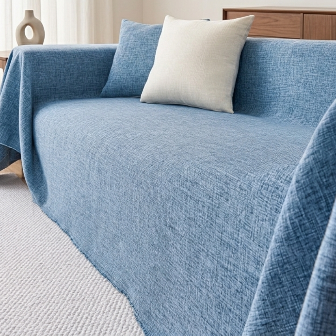 メランジュテクスチャソファカバー