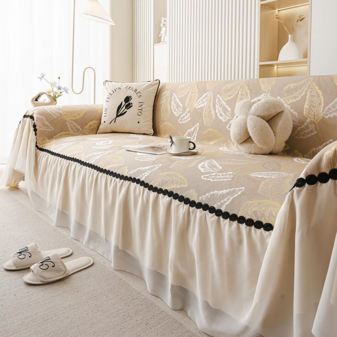 エレガントリーフソファカバー