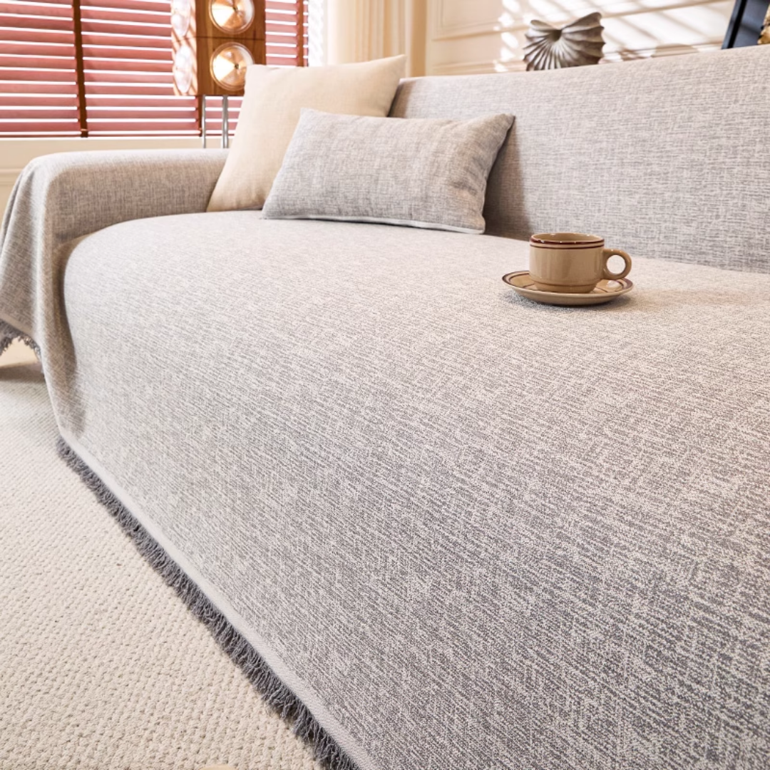 ナチュラルウーブンソファカバー