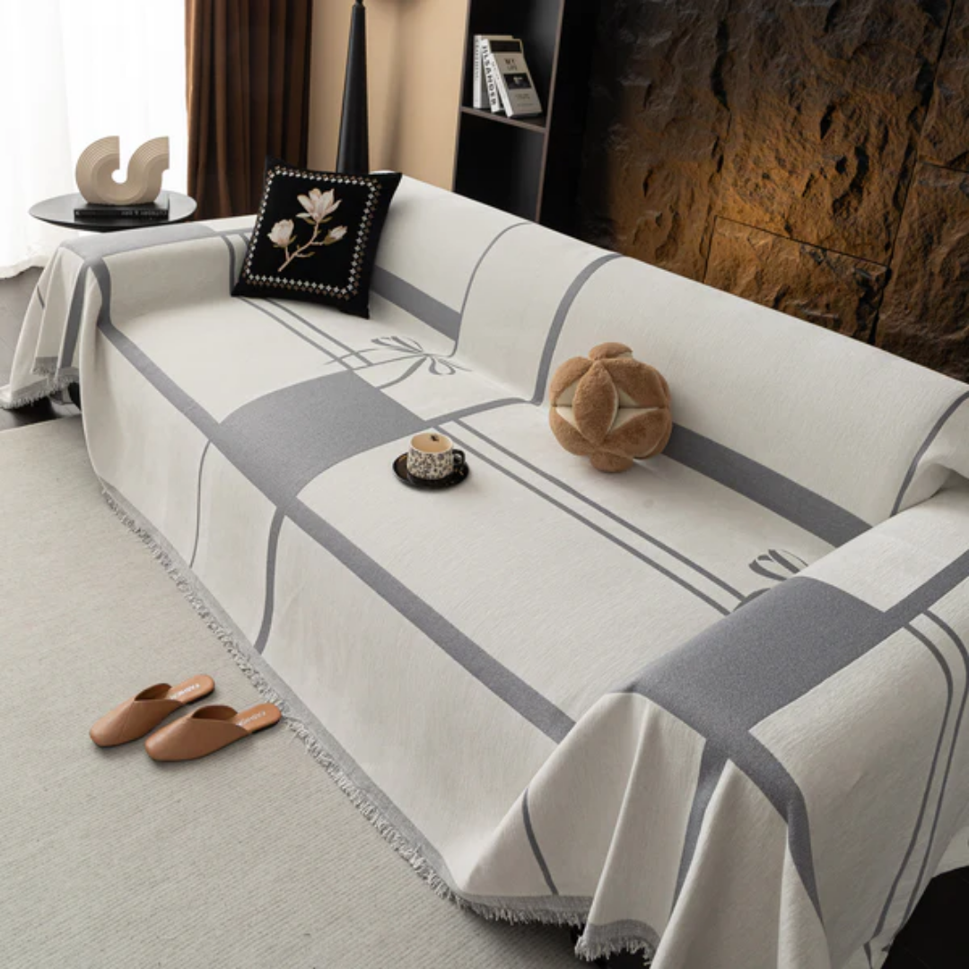 モダンリボンソファカバー