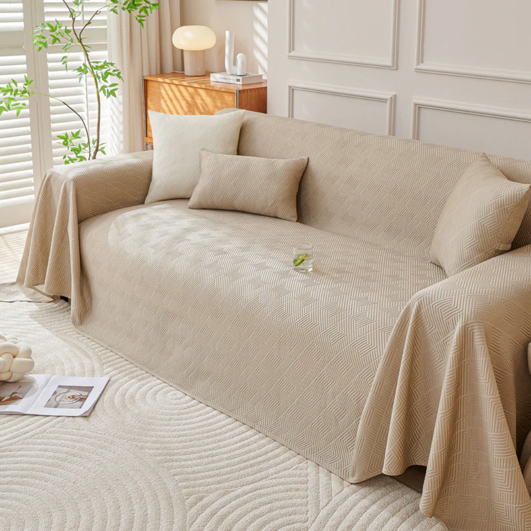 ジオメトリックミストソファカバー〔冷感 / 涼感〕