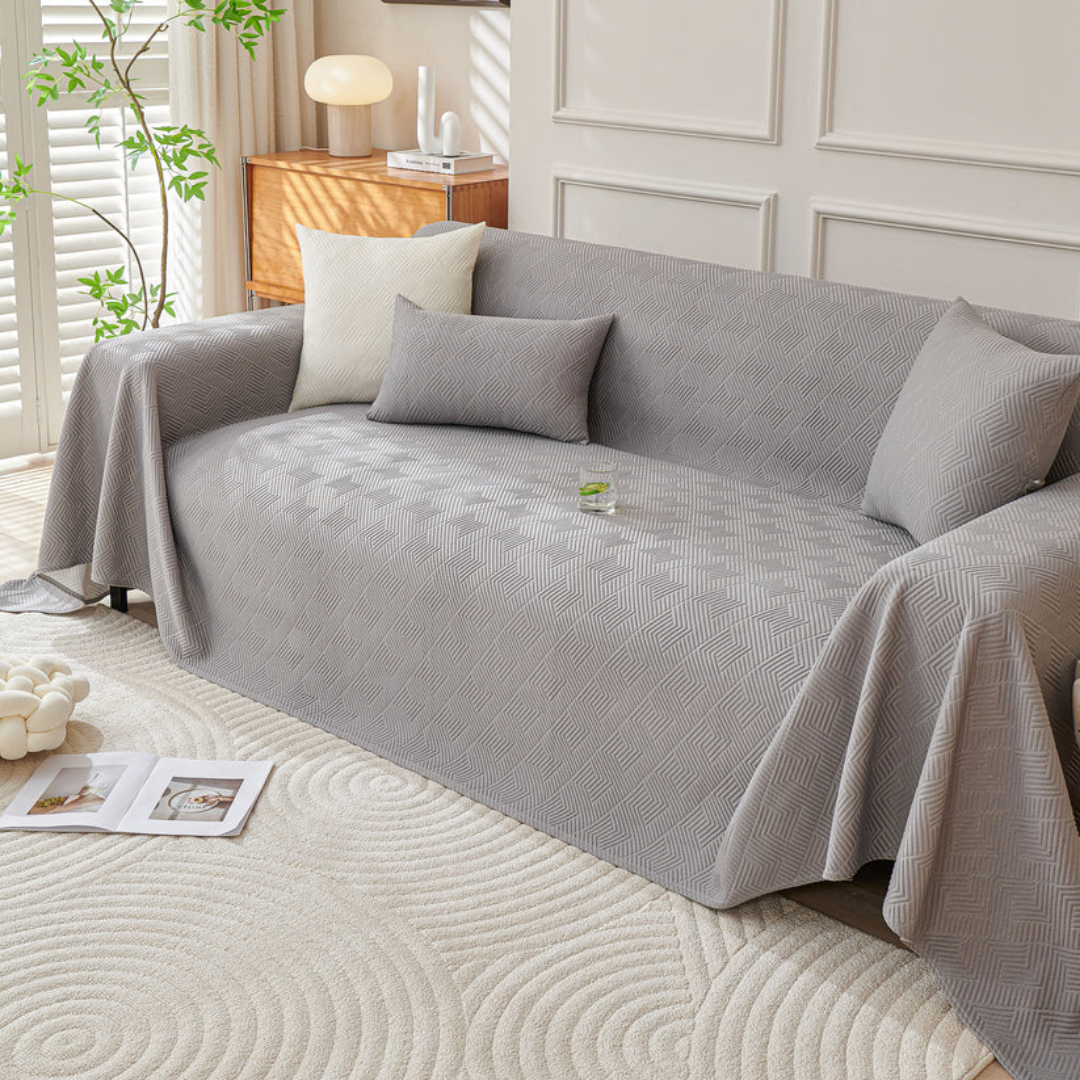 ジオメトリックミストソファカバー〔冷感 / 涼感〕
