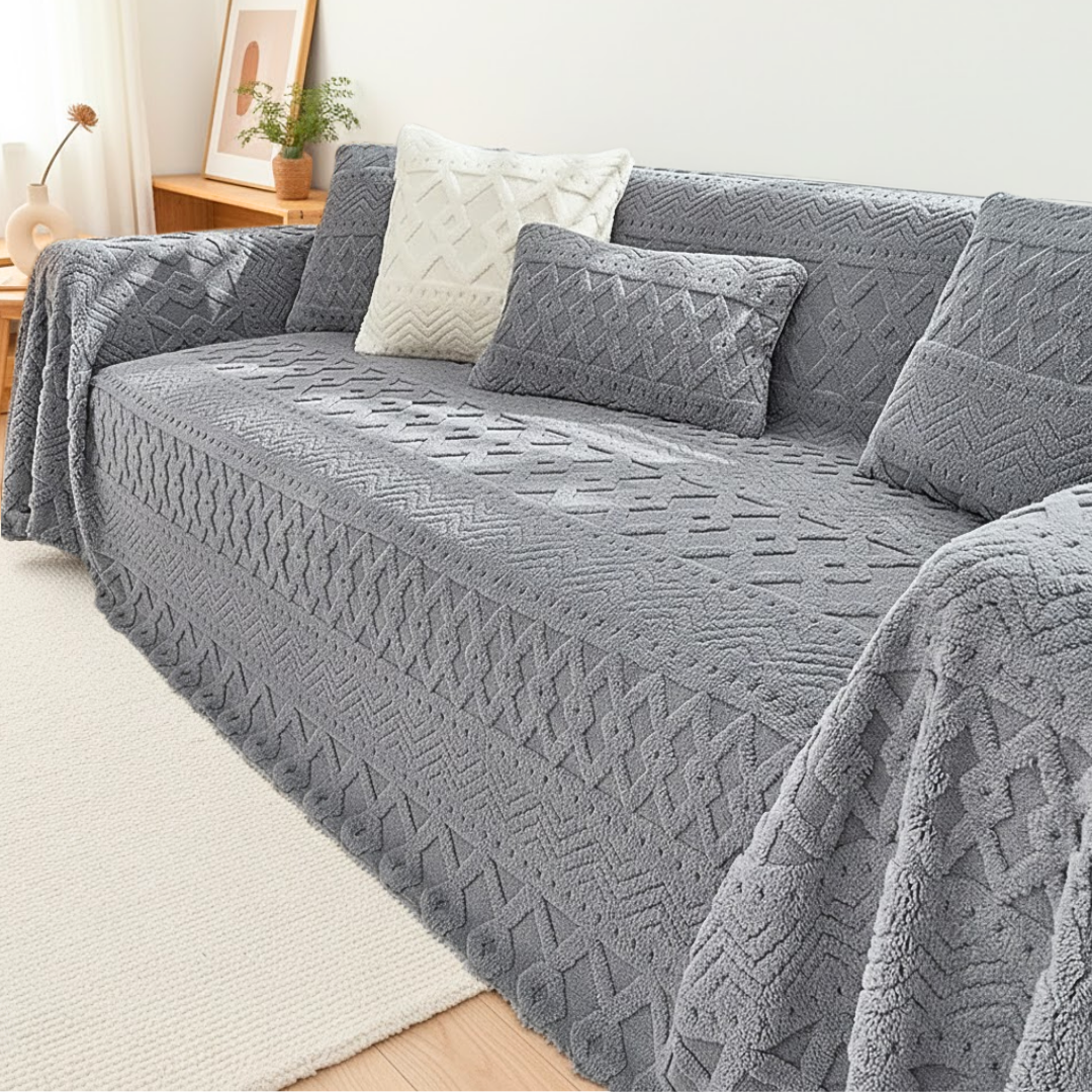 北欧スタイルジャカードソファカバー