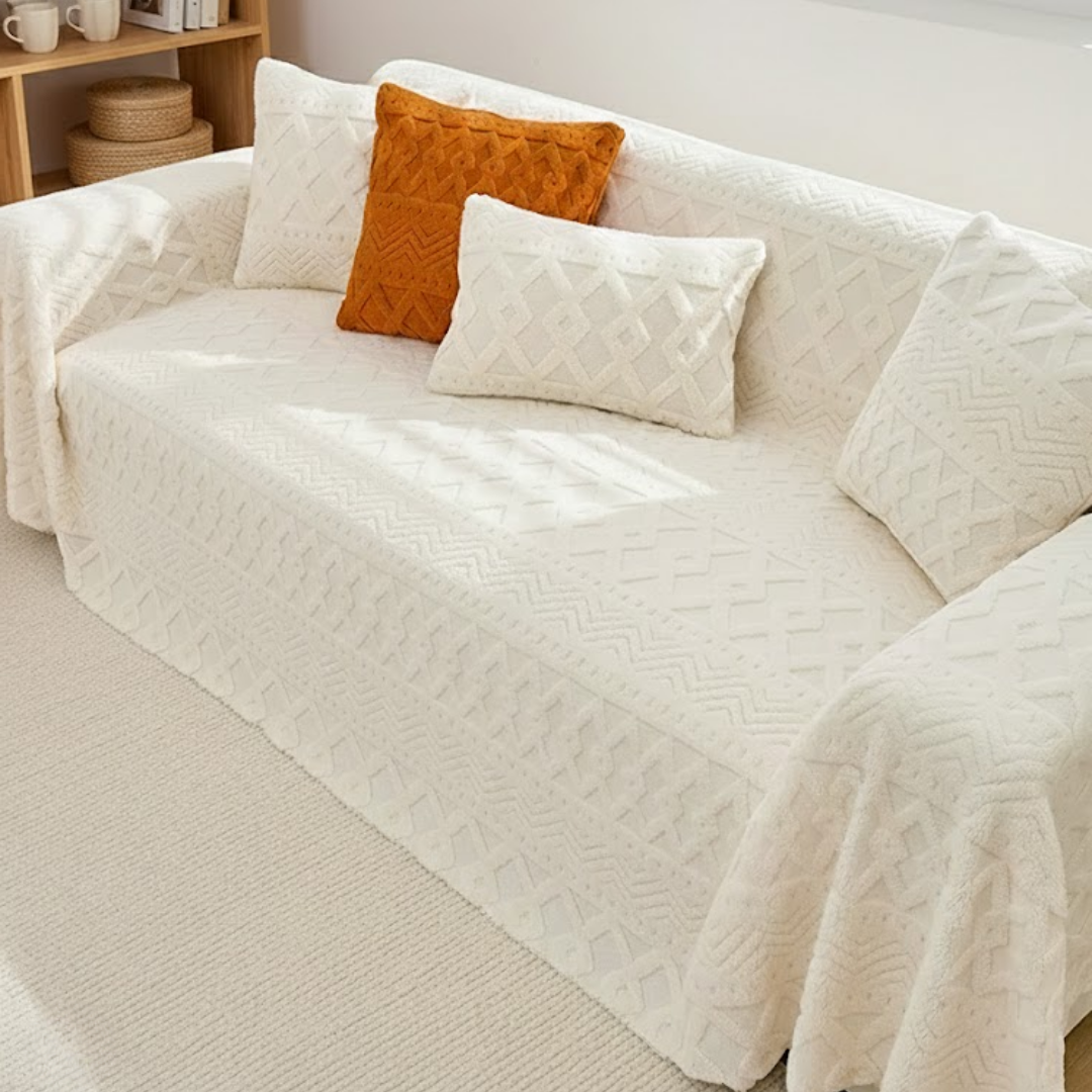 北欧スタイルジャカードソファカバー