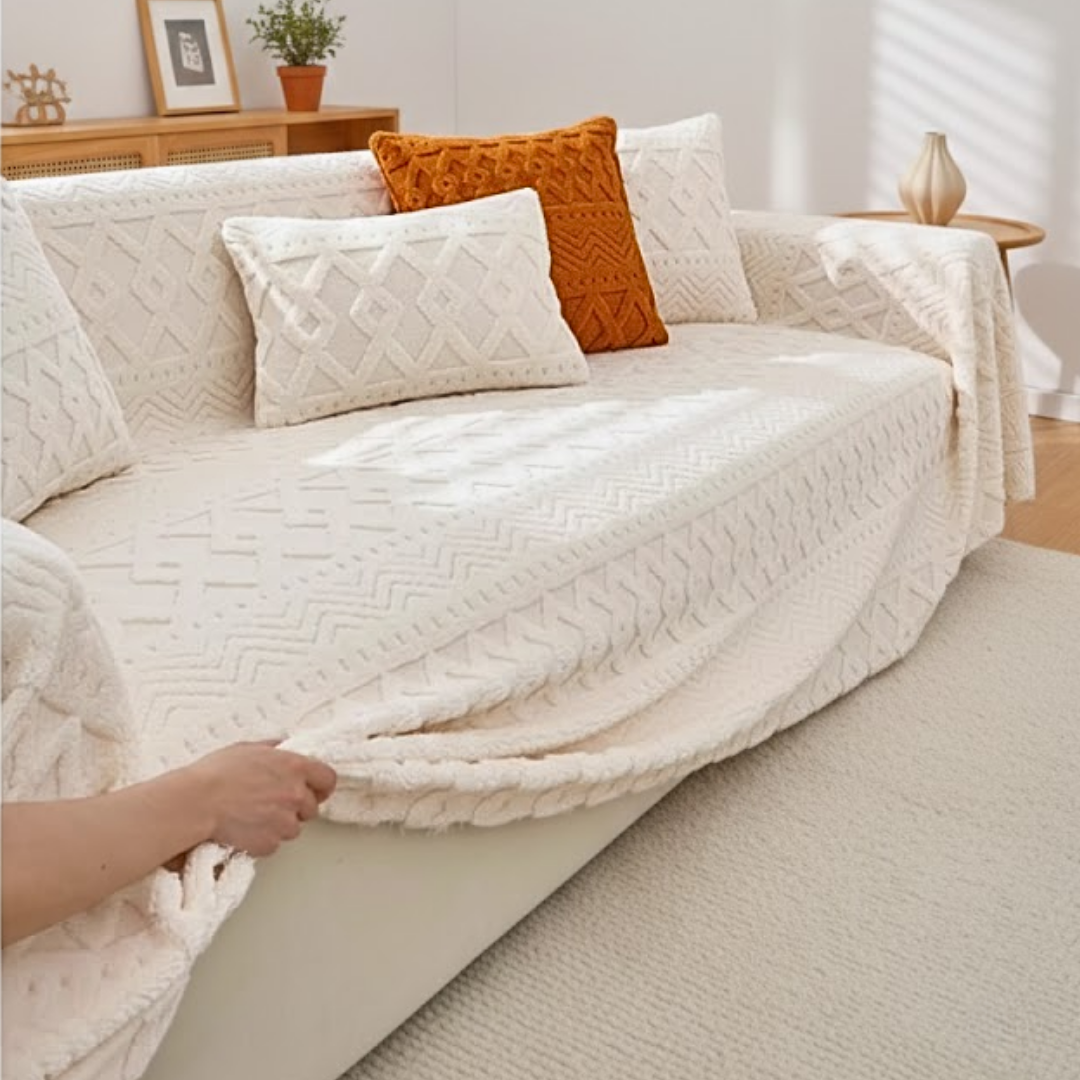 北欧スタイルジャカードソファカバー