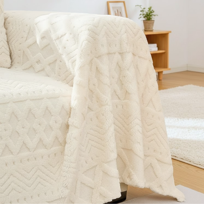 北欧スタイルジャカードソファカバー