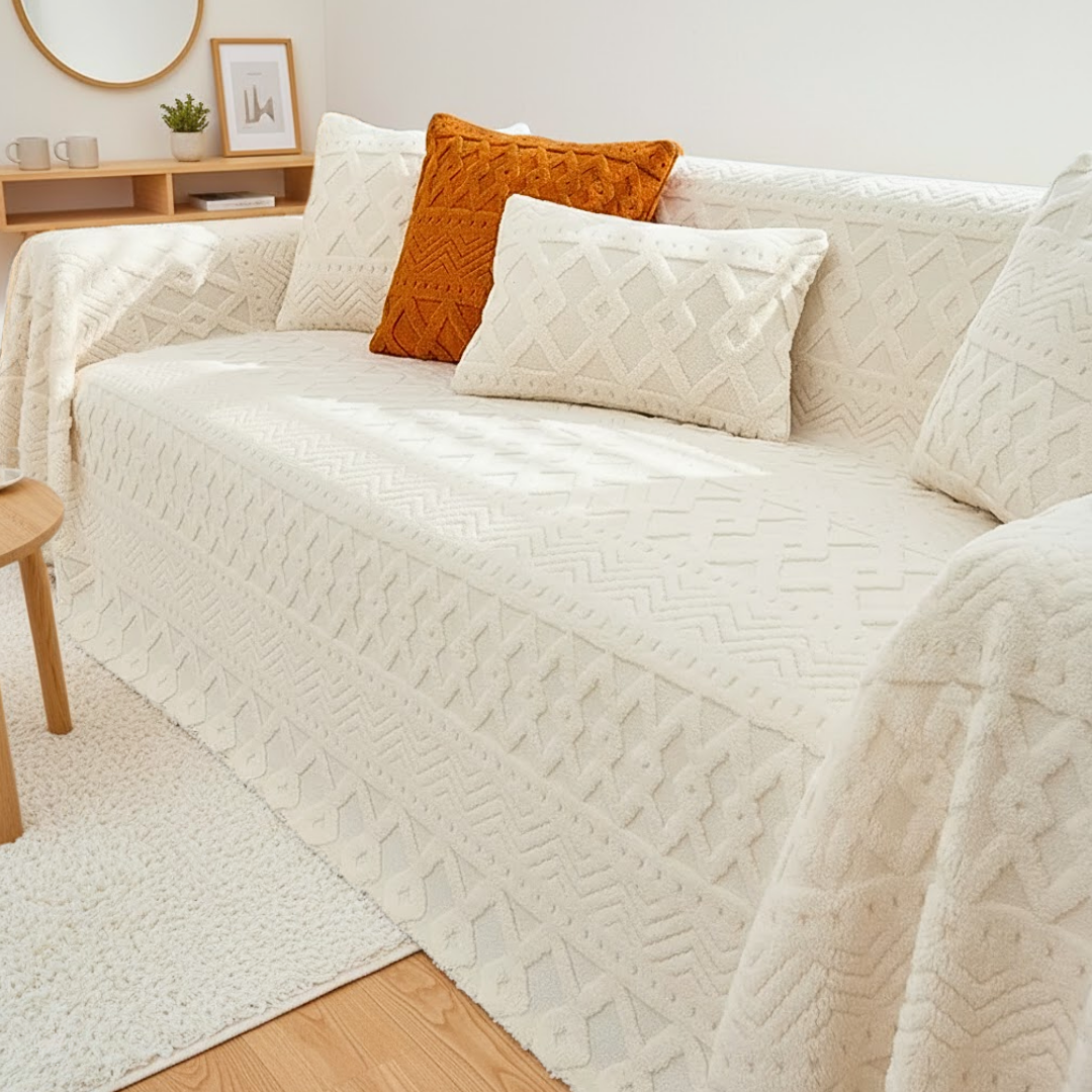 北欧スタイルジャカードソファカバー