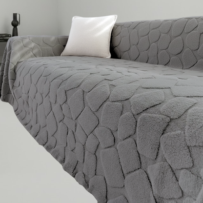 ストーンタッチエンボスソファカバー