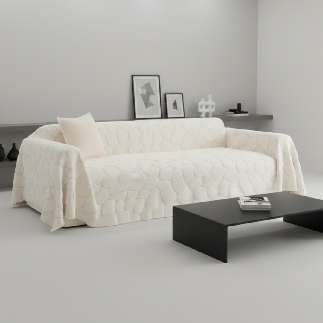 ストーンタッチエンボスソファカバー