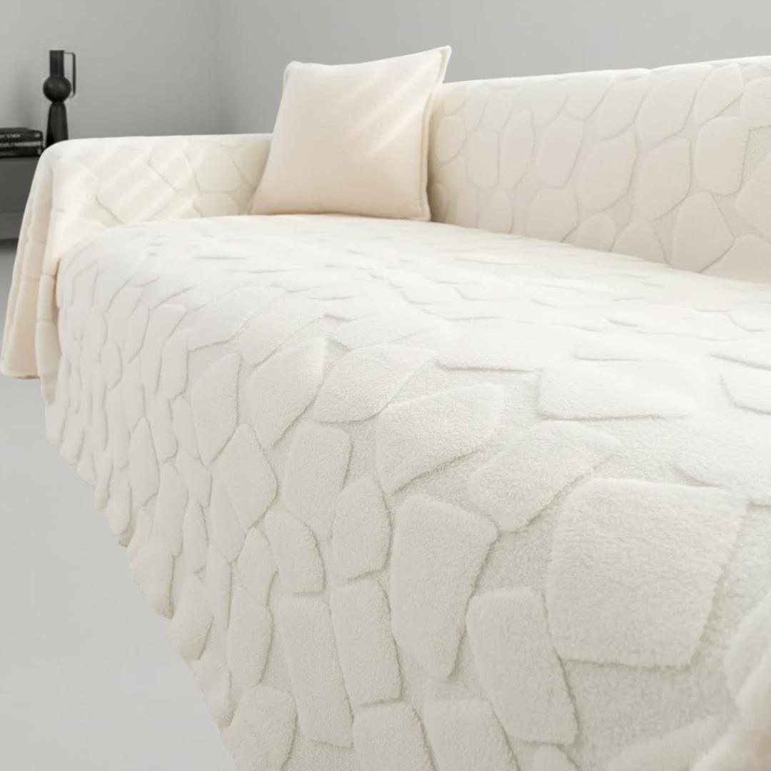 ストーンタッチエンボスソファカバー