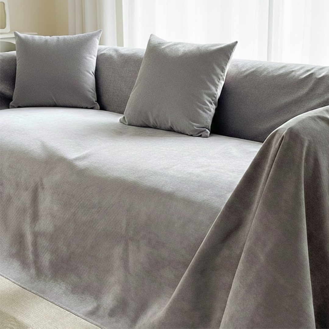 ピュアスムースソファカバー〔防水対応 / 滑り止め付き〕