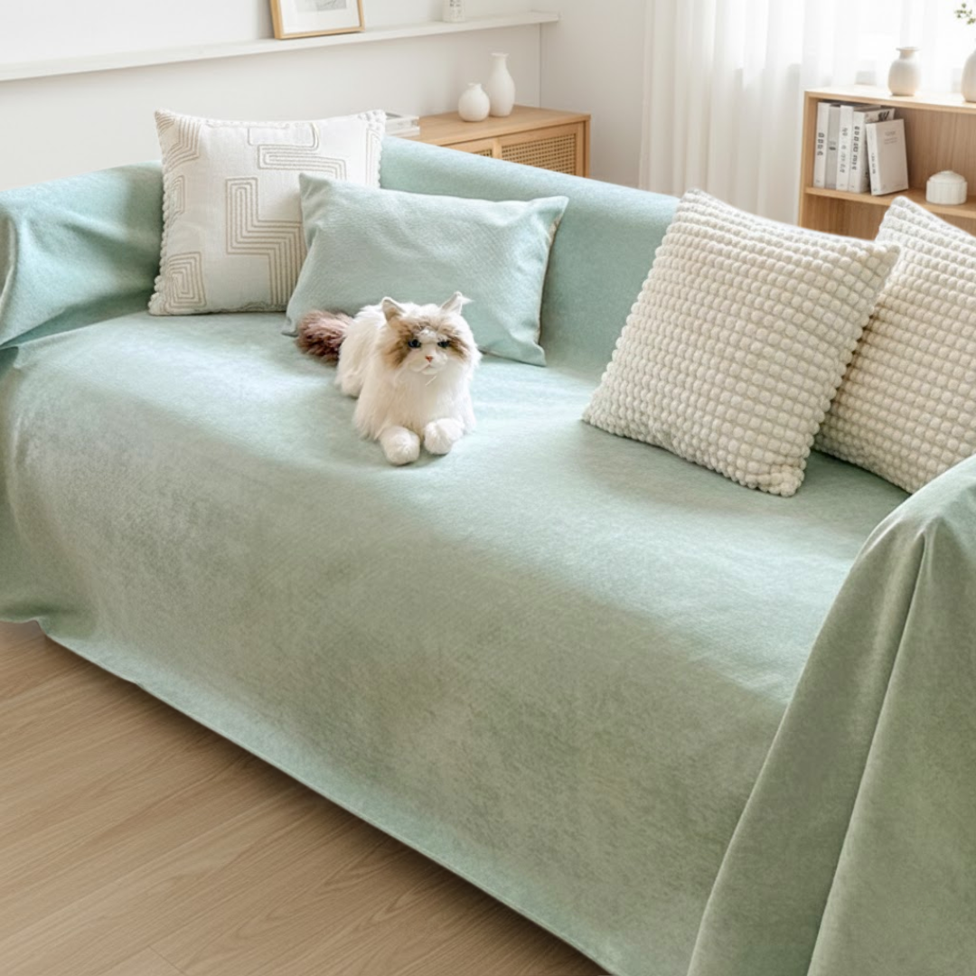 ピュアスムースソファカバー〔防水対応 / 滑り止め付き〕