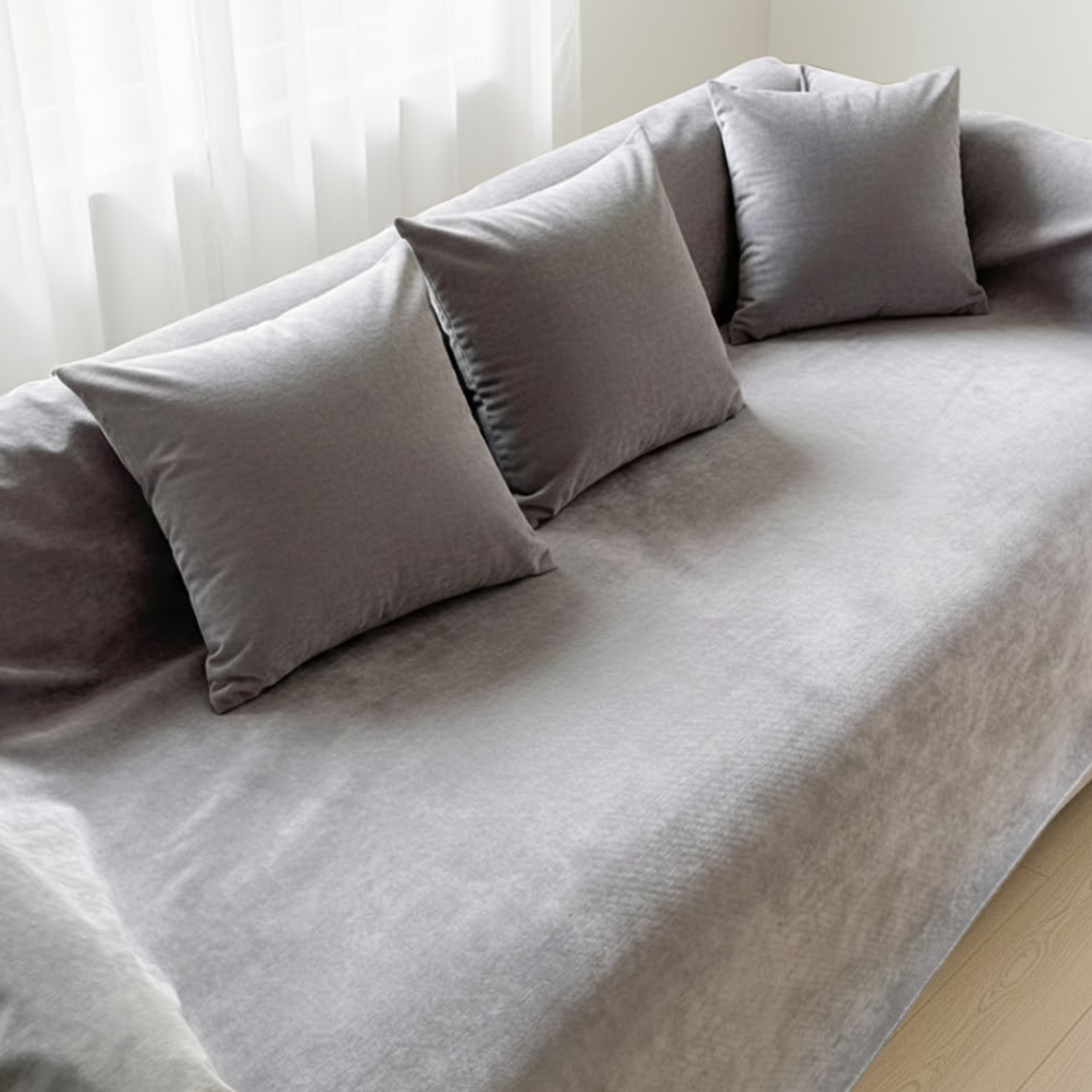 ピュアスムースソファカバー〔防水対応 / 滑り止め付き〕