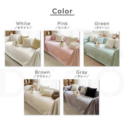 ピュアスムースソファカバー〔防水対応 / 滑り止め付き〕