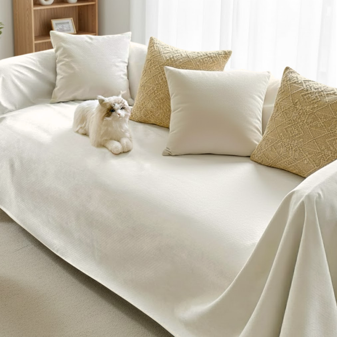 ピュアスムースソファカバー〔防水対応 / 滑り止め付き〕