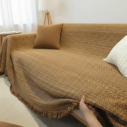 北欧風ナチュラルウィーブソファーカバー