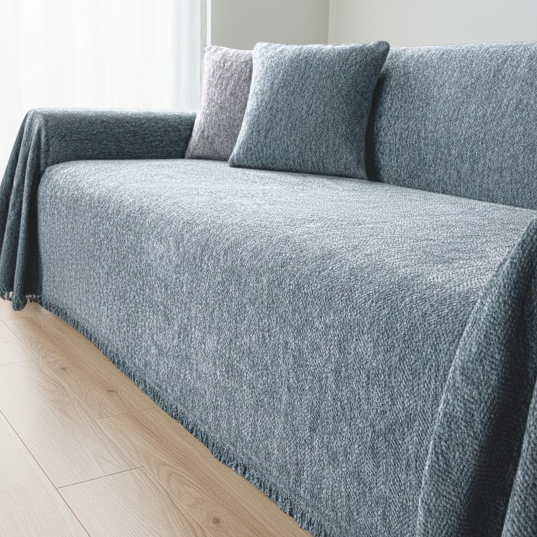 マルチシェニール風スローソファカバー – SOFA DECO（ソファデコ