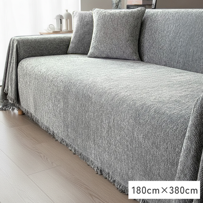 【即納】マルチシェニール風スローソファカバー