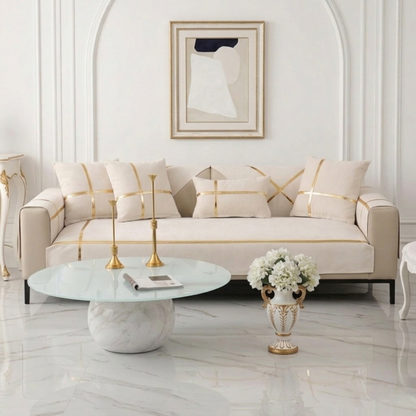 ゴールドラインエレガントソファカバー〔滑り止め付き〕