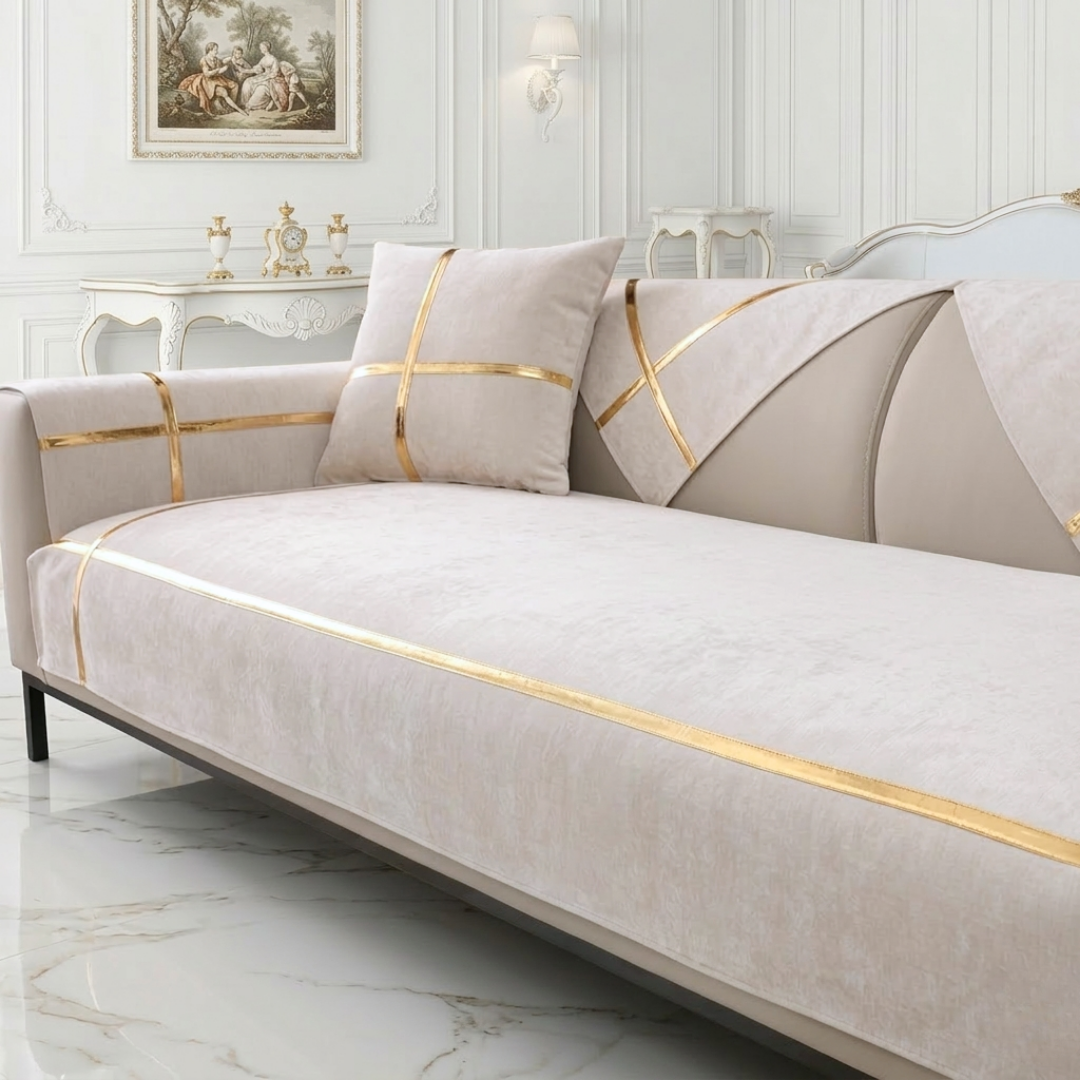 ゴールドラインエレガントソファカバー〔滑り止め付き〕