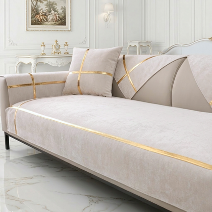 ゴールドラインエレガントソファカバー〔滑り止め付き〕