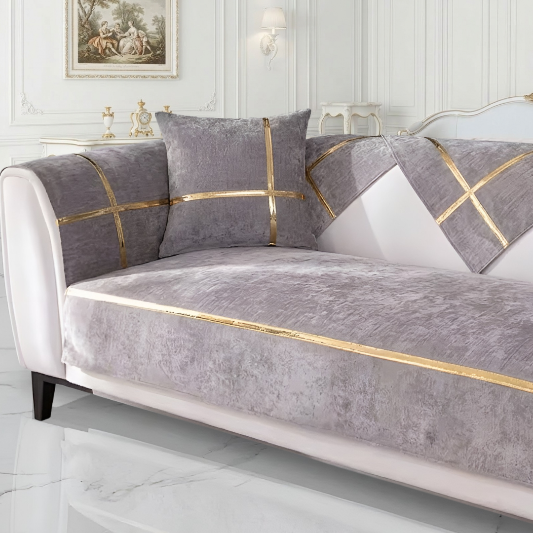 ゴールドラインエレガントソファカバー〔滑り止め付き〕