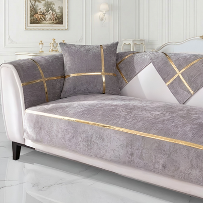 ゴールドラインエレガントソファカバー〔滑り止め付き〕