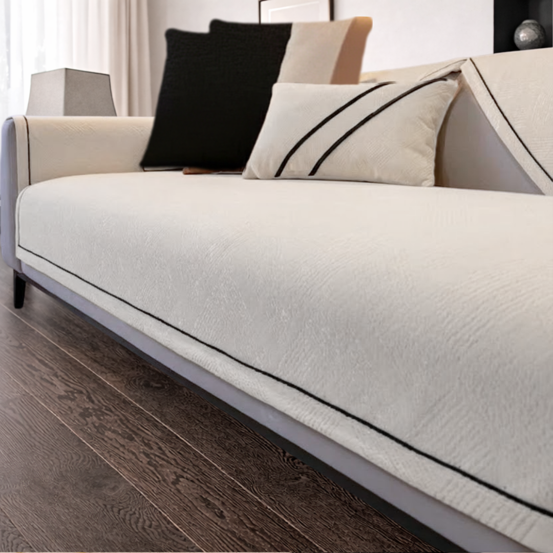 モダンレイヤーソファカバー〔滑り止め付き〕