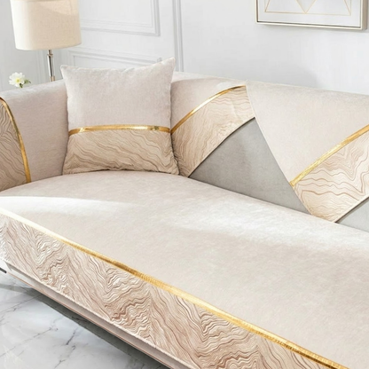 ルミナスウェーブソファカバー〔滑り止め付き〕