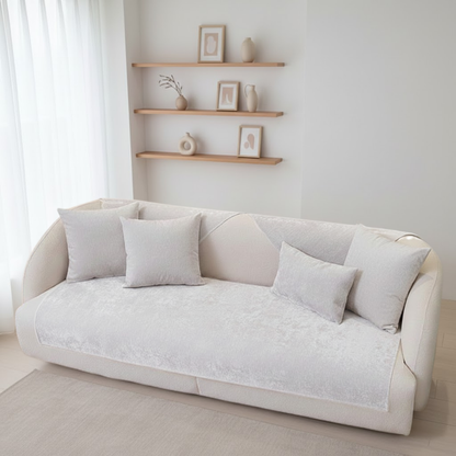 ペールクラウドソファカバー〔滑り止め付き〕