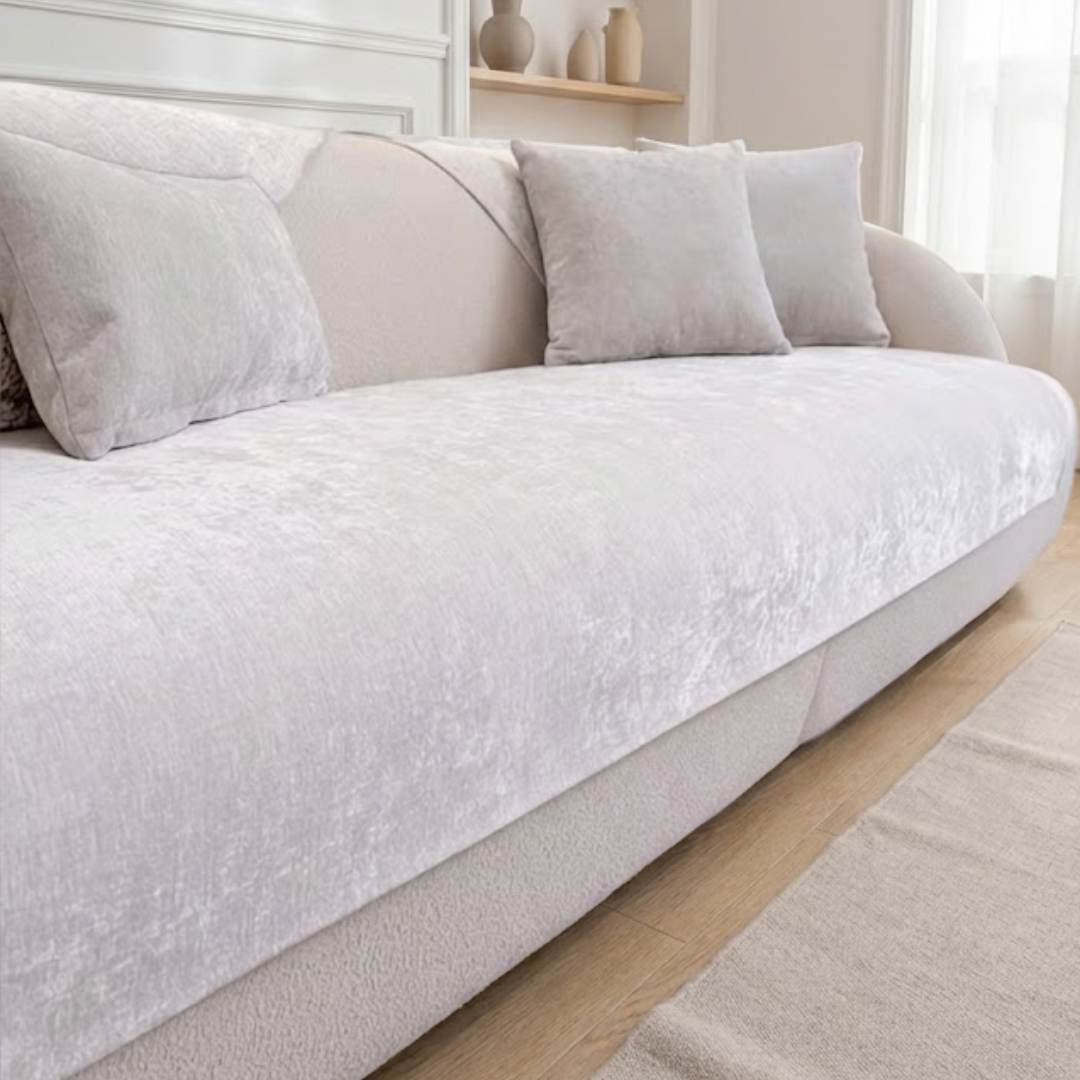 ペールクラウドソファカバー〔滑り止め付き〕