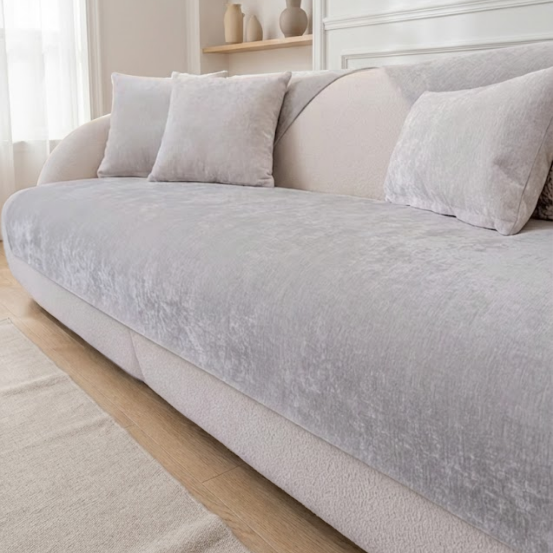 ペールクラウドソファカバー〔滑り止め付き〕