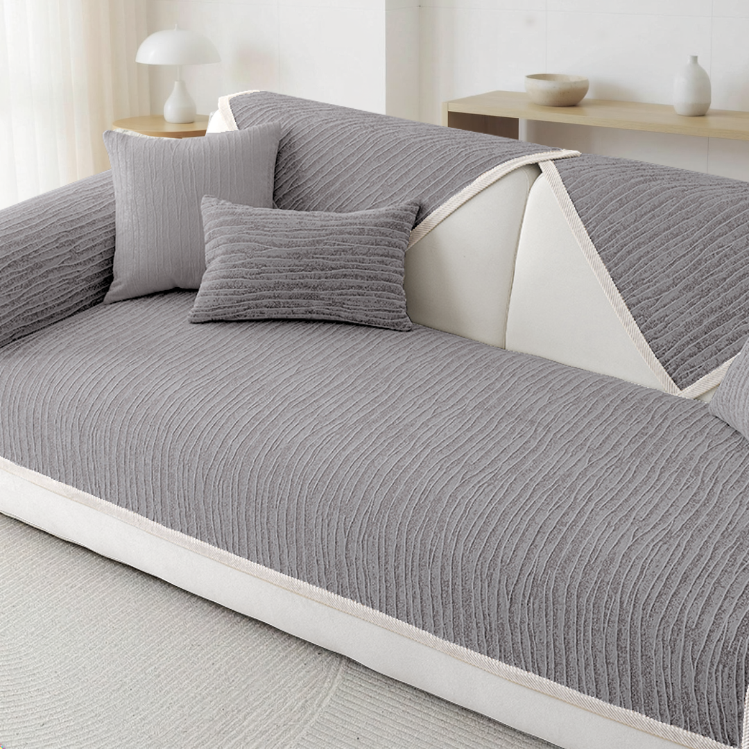 カームグレインソファカバー〔滑り止め付き〕