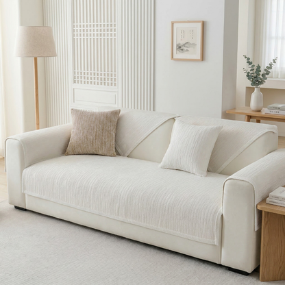 カームグレインソファカバー〔滑り止め付き〕