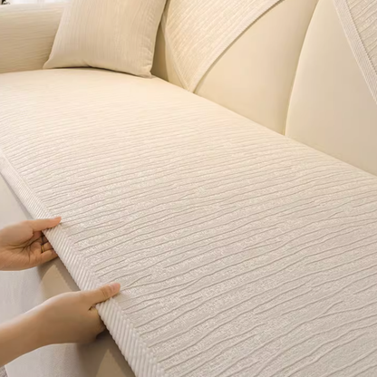 カームグレインソファカバー〔滑り止め付き〕