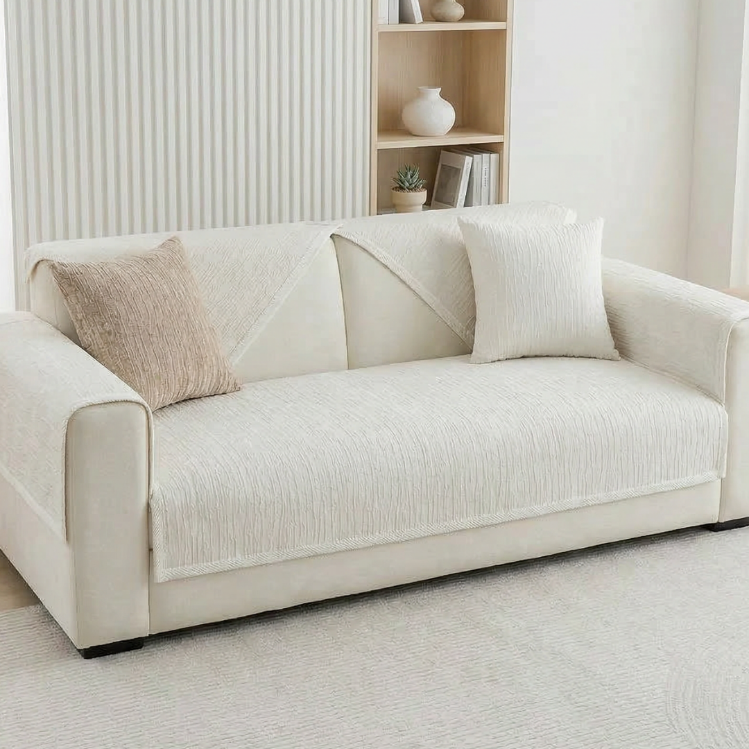 カームグレインソファカバー〔滑り止め付き〕