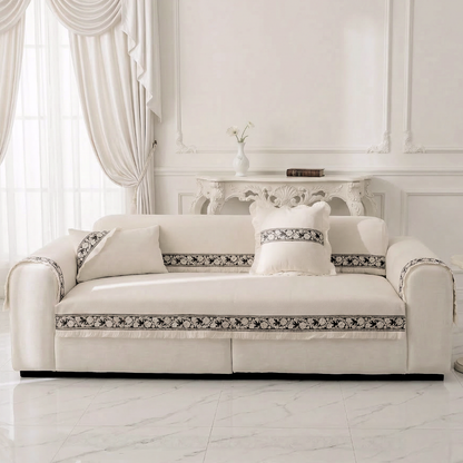 ブロッサムリボンソファカバー〔滑り止め付き〕