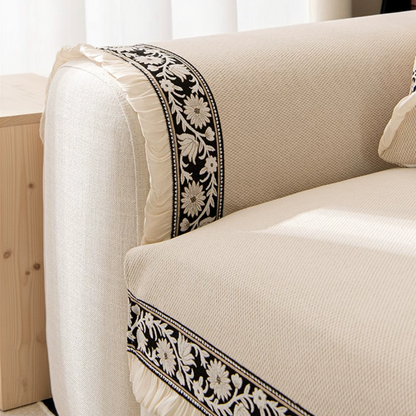 ブロッサムリボンソファカバー〔滑り止め付き〕