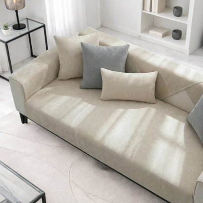 【即納】モダンソリッドソファカバー〔滑り止め付き〕