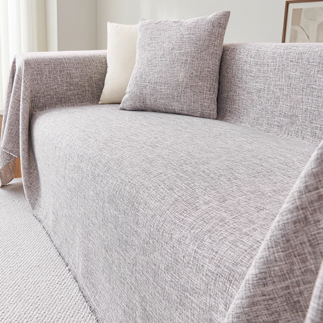 メランジュテクスチャソファカバー