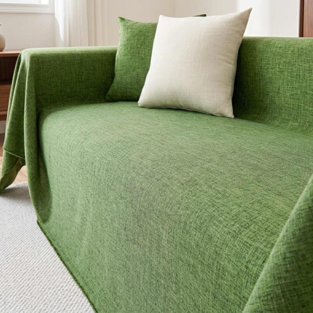 メランジュテクスチャソファカバー