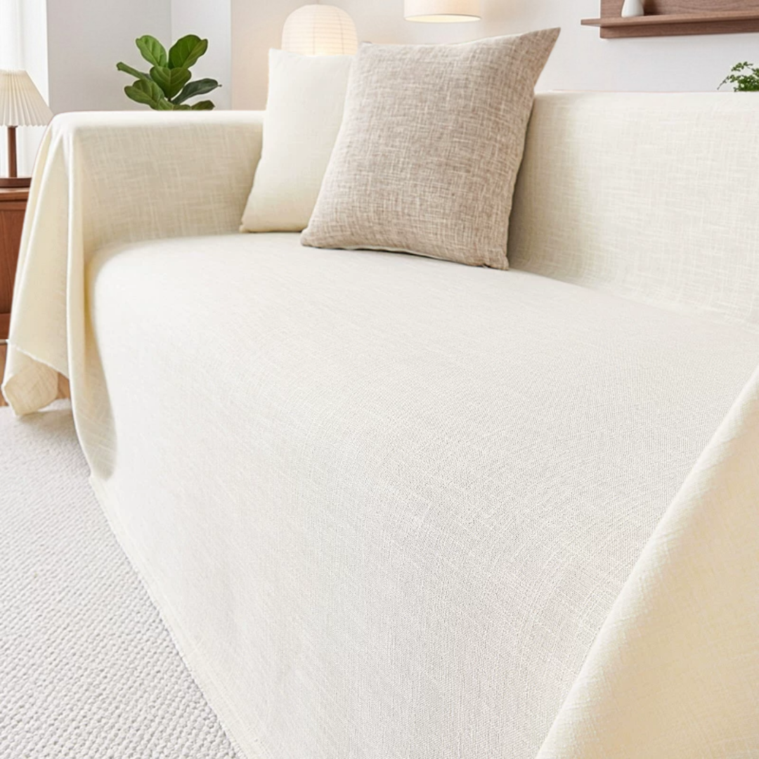 メランジュテクスチャソファカバー