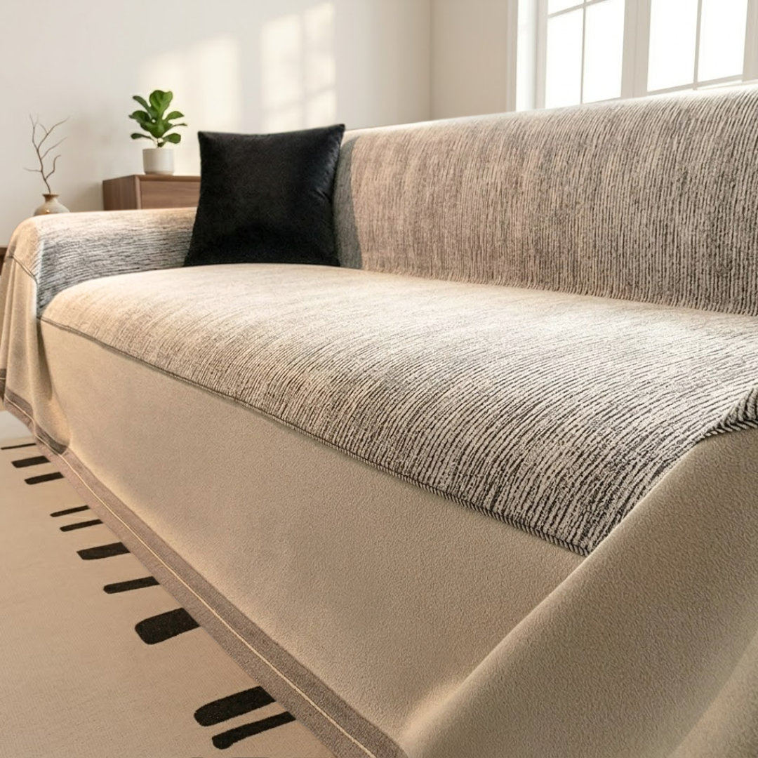 シェニール風ソフトラインソファカバー